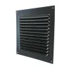 Kratka wentylacyjna czarna 150x150mm z siatką przykręcana mod. 3
