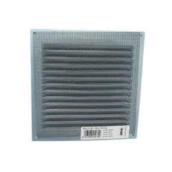 Kratka wentylacyjna czarna 150x150mm z siatką przykręcana mod. 3