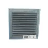 Kratka wentylacyjna czarna 150x150mm z siatką przykręcana mod. 3