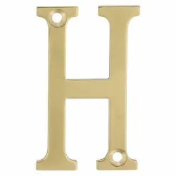 Litera "H"-5cm mosiężna lakierowana
