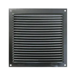 Kratka wentylacyjna czarna 170x170mm z siatką mod.3