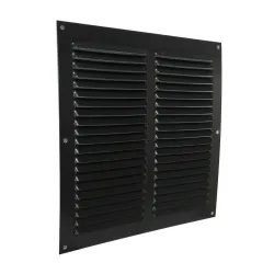 Kratka wentylacyjna czarna 250x250mm z siatką mod. 3