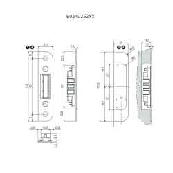 Zaczep magnetyczny Polaris Half Round nikiel