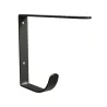 Wspornik półki z wieszakiem stalowy czarny loft 180x145mm mod. 3006
