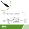 Zasuwa 410-300 czarna
