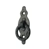 Uchwyt meblowy z kółkiem 80x30x1,5mm czarny DIS mod. 1001