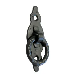 Uchwyt meblowy z kółkiem 80x30x1,5mm czarny DIS mod. 1001