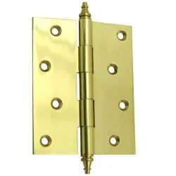 Zawias do drzwi 100x80mm mosiądz lakierowany splatany mod. 1004
