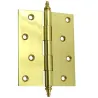 Zawias do drzwi 100x80mm mosiądz lakierowany splatany mod. 1004