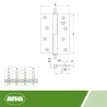 Zawias do drzwi 100x70mm mosiądz chrom mat rozłączny LEWY (pl) mod. 1007