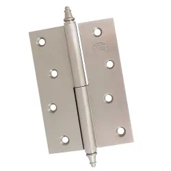 Zawias do drzwi 100x70mm mosiądz chrom satyna rozłączny LEWY (pl) mod. 1007