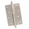 Zawias do drzwi 100x70mm mosiądz chrom satyna rozłączny LEWY (pl) mod. 1007