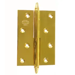 Zawias do drzwi 100x70mm mosiądz lakierowany rozłączny PRAWY (pl) mod. 1007