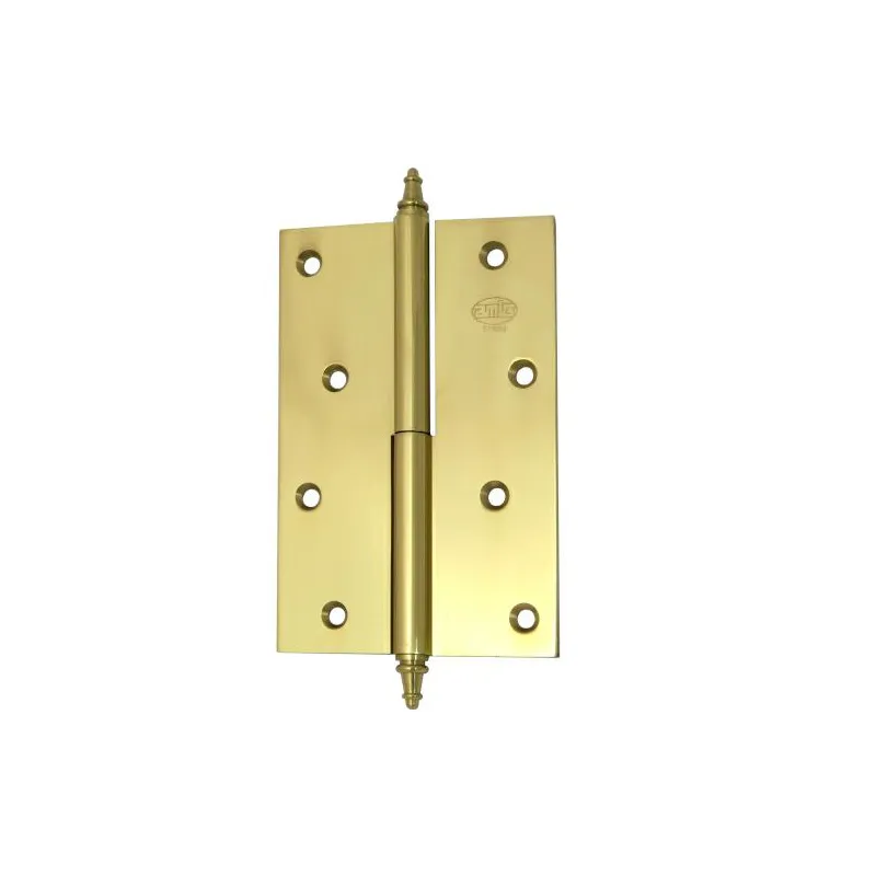 Zawias do drzwi 120x80mm mosiądz lakierowany rozłączny LEWY (pl) mod. 1007