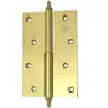 Zawias do drzwi 120x80mm mosiądz lakierowany rozłączny LEWY (pl) mod. 1007