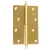 Zawias do drzwi 120x80mm mosiądz satyna rozłączny LEWY (pl) mod. 1007
