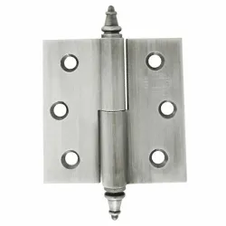 Zawias do drzwi 60x60mm mosiądz chrom mat rozłączny LEWY (pl) mod. 1007