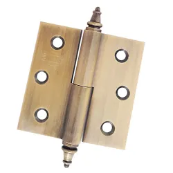 Zawias do drzwi 60x60mm mosiądz złoto antyczne rozłączny PRAWY (pl) mod. 1007