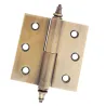 Zawias do drzwi 60x60mm mosiądz złoto antyczne rozłączny PRAWY (pl) mod. 1007