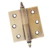 Zawias do drzwi 60x60mm mosiądz złoto antyczne rozłączny LEWY (pl) mod. 1007