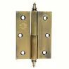 Zawias do drzwi 80x60mm mosiądz złoto antyczne rozłączny PRAWY (pl) mod. 1007