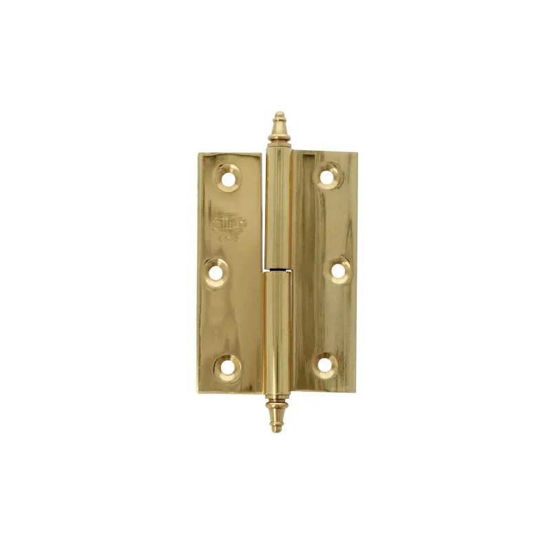 Zawias do drzwi 80x60mm mosiądz lakierowany rozłączny PRAWY (pl) mod. 1007