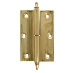 Zawias 1007-80x60 mosiężny lak. Prawy