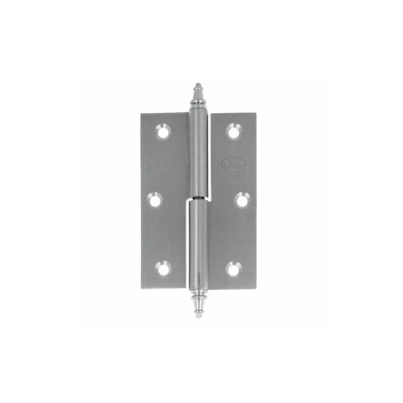 Zawias do drzwi 90x60mm mosiądz chrom mat rozłączny LEWY (pl) mod. 1007