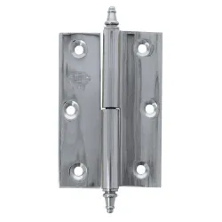 Zawias do drzwi 90x60mm mosiądz chrom połysk rozłączny PRAWY (pl) mod. 1007