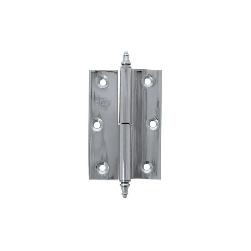 Zawias do drzwi 90x60mm mosiądz chrom połysk rozłączny PRAWY (pl) mod. 1007
