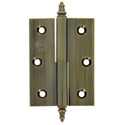 Zawias do drzwi 90x60mm mosiądz złoto antyczne rozłączny PRAWY (pl) mod. 1007