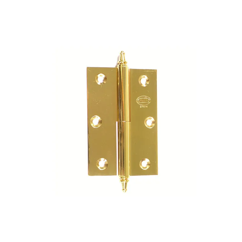Zawias do drzwi 90x60mm mosiądz lakierowany rozłączny LEWY (pl) mod. 1007 DIS