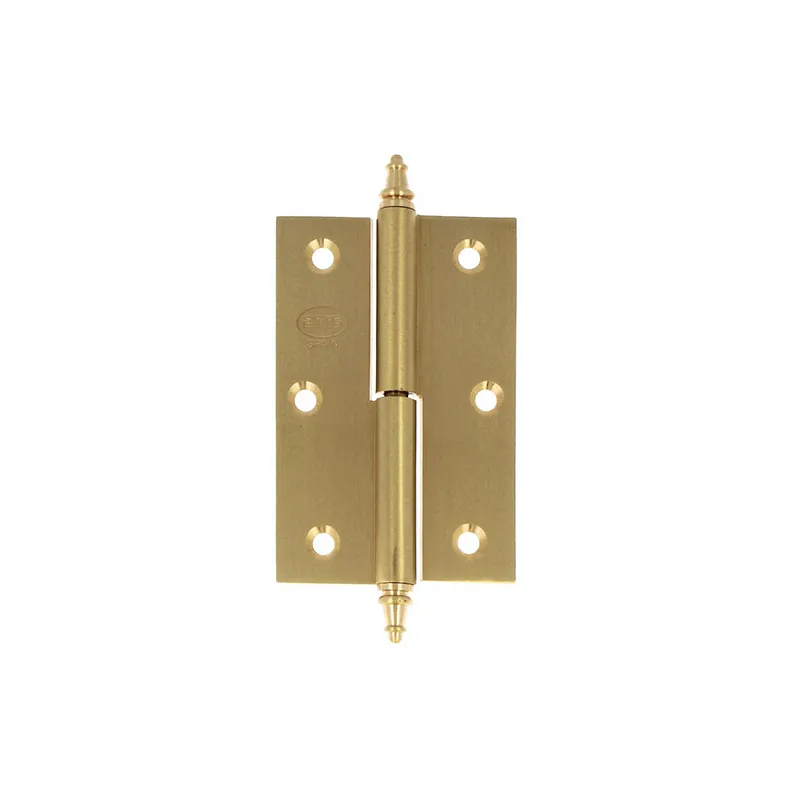 Zawias do drzwi 90x60mm mosiądz satyna rozłączny PRAWY (pl) mod. 1007