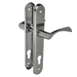 Klamka na wkładkę 85 szyld 237x40mm chrom mat mod. ALBA PAB85