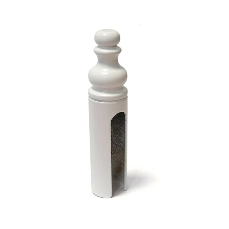 Osłonka do zawiasu wkręcanego fi. 14mm biała RAL9010 ozdobna mod. 3154