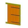 Zawias pasowy 4300-300 prosty czarny