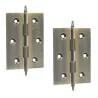 Zawias mosiężny 70x50mm złoto antyczne splatany 2szt. mod. 1003 DIS