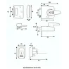 Zamek nawierzchniowy zatrzaskowy BS HS 60mm chrom satyna