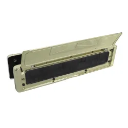Wrzutnia na listy dwustronna ze szczotką złota 76x310mm mod. NU MAIL