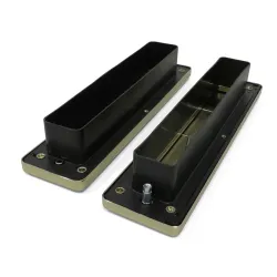 Wrzutnia na listy dwustronna ze szczotką złota 76x310mm mod. NU MAIL