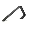Wspornik półki z wieszakiem stal czarny 100x200mm model GAP
