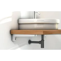Wspornik pod umywalkę stalowy srebrny 100x400mm MENSOLA LAVABO