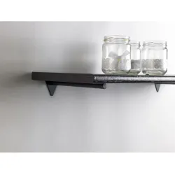 Wspornik półki stalowy czarny 177mm mod. SMART