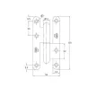 Zawias 110x55 NF BR G Lewy /72 Biały J530330 RAL 9010