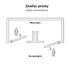 Zawias 541-60 Lewy czarny epoxy BAGx2