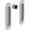 Uchwyty wpuszczane owalne 152x36mm chrom satyna SCIVOLA-F + uchwyt na palec