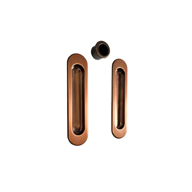 Uchwyty wpuszczane owalne 152x36mm brązowy SCIVOLA-F + uchwyt na palec