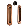 Uchwyty wpuszczane owalne 152x36mm brązowy SCIVOLA-F + uchwyt na palec