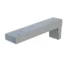 Wspornik pod umywalkę stalowy srebrny 300x100mm MENSOLA LAVABO