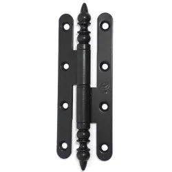 Zawias drzwiowy PAUM 140x55 czarny Prawy